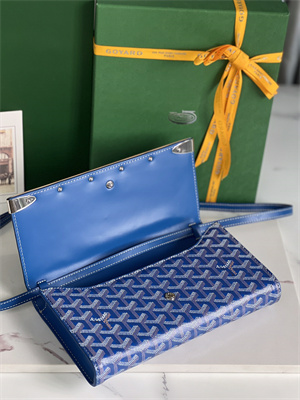 Goyard Monte-Carlo PM Clutch Goyardine Canvas & Cervon Calfskin