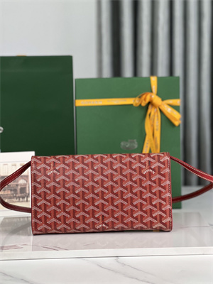Goyard Monte-Carlo PM Clutch Goyardine Canvas & Cervon Calfskin