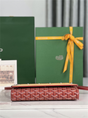 Goyard Monte-Carlo PM Clutch Goyardine Canvas & Cervon Calfskin