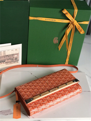 Goyard Monte-Carlo PM Clutch Goyardine Canvas & Cervon Calfskin