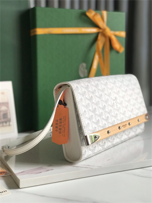 Goyard Monte-Carlo PM Clutch Goyardine Canvas & Cervon Calfskin