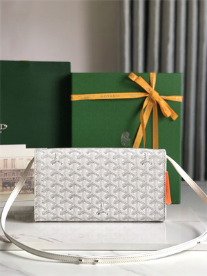 Goyard Monte-Carlo PM Clutch Goyardine Canvas & Cervon Calfskin