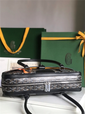 Goyard Saint Martin Handbag In Goyardine Canvas & Chevroches Calfskin