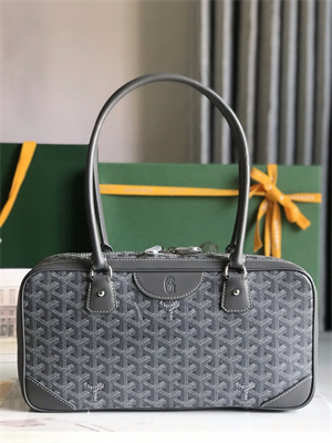 Goyard Saint Martin Handbag In Goyardine Canvas & Chevroches Calfskin