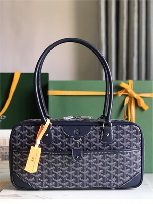 Goyard Saint Martin Handbag In Goyardine Canvas & Chevroches Calfskin