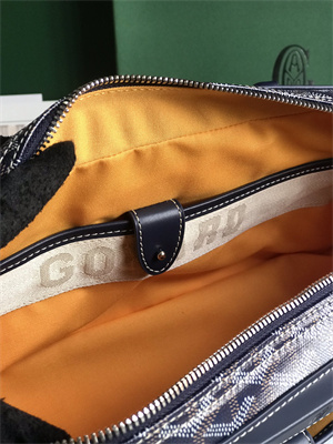 Goyard Saint Martin Handbag In Goyardine Canvas & Chevroches Calfskin