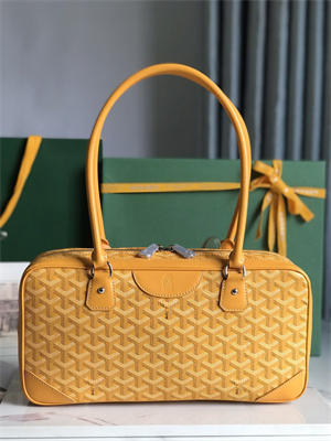 Goyard Saint Martin Handbag In Goyardine Canvas & Chevroches Calfskin