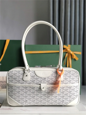 Goyard Saint Martin Handbag In Goyardine Canvas & Chevroches Calfskin