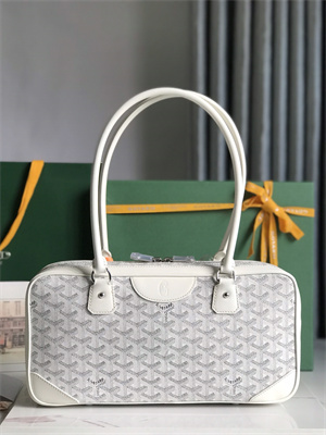 Goyard Saint Martin Handbag In Goyardine Canvas & Chevroches Calfskin