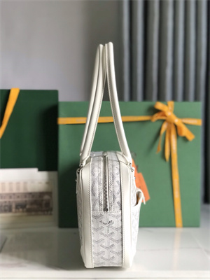 Goyard Saint Martin Handbag In Goyardine Canvas & Chevroches Calfskin