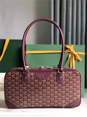 Goyard Saint Martin Handbag In Goyardine Canvas & Chevroches Calfskin