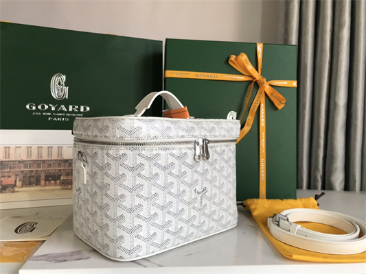 Goyard Muse Vanity Case In Goyardine Canvas & Cervon Calfskin