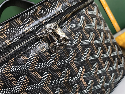 Goyard Muse Vanity Case In Goyardine Canvas & Cervon Calfskin