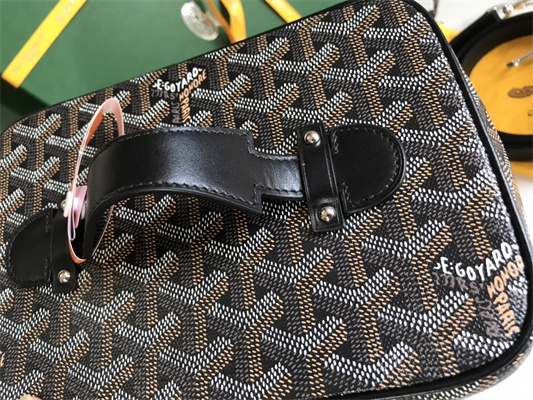 Goyard Muse Vanity Case In Goyardine Canvas & Cervon Calfskin