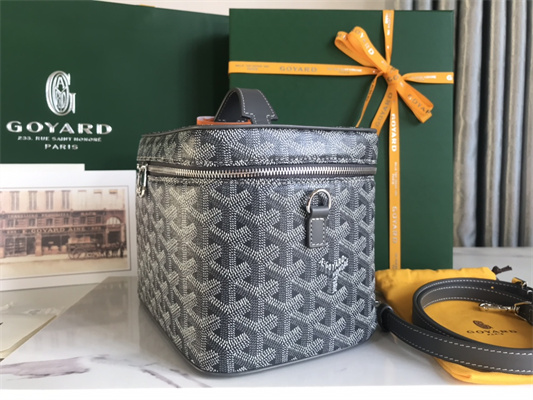 Goyard Muse Vanity Case In Goyardine Canvas & Cervon Calfskin
