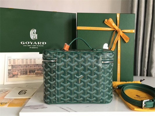 Goyard Muse Vanity Case In Goyardine Canvas & Cervon Calfskin