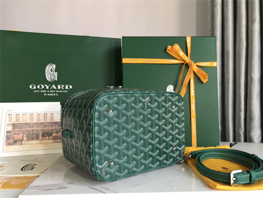 Goyard Muse Vanity Case In Goyardine Canvas & Cervon Calfskin