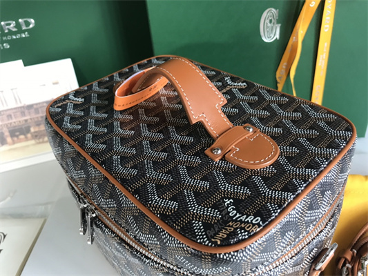 Goyard Muse Vanity Case In Goyardine Canvas & Cervon Calfskin
