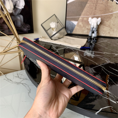 LV  Clémence Wallet Monogram Empreinte Leather Navy M69415