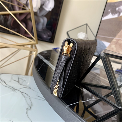 LV  Clémence Wallet Monogram Empreinte Leather Black M60171