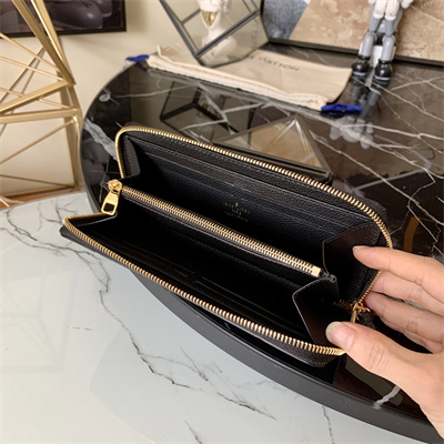 LV  Clémence Wallet Monogram Empreinte Leather Black M60171