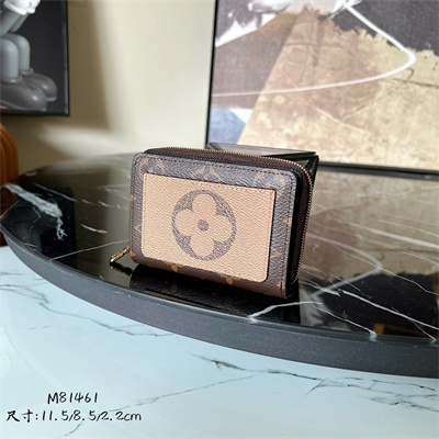 LV  Lou Wallet Monogram and Monogram Reverse coated canvas M81461