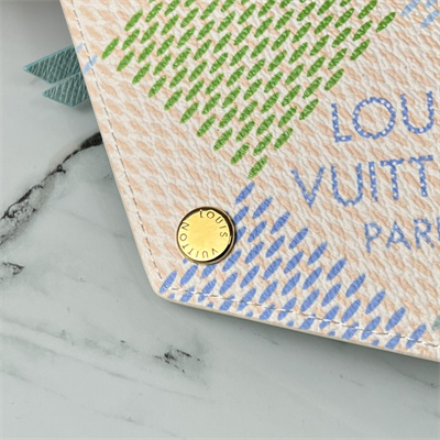 L.V Victorine Wallet Damier coated canvas  Pistachio Green N40750