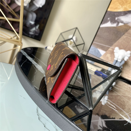 L.V Rosalie Coin Purse Monogram Canvas Inside Fuchsia M41939