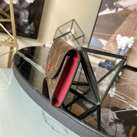 L.V Rosalie Coin Purse Monogram Canvas Inside Dk Red M41939