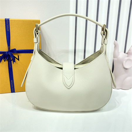 L.V Low Key Shoulder Bag Grained Calfskin Quartz M24990