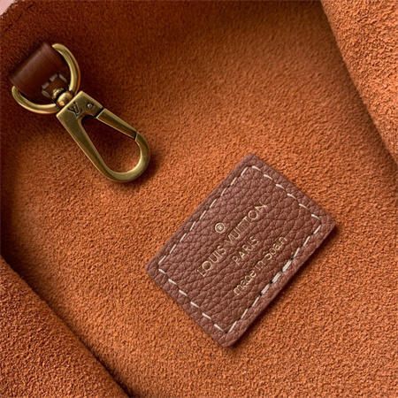 L.V Low Key Hobo PM Bag Smooth Calfskin Cognac M25354