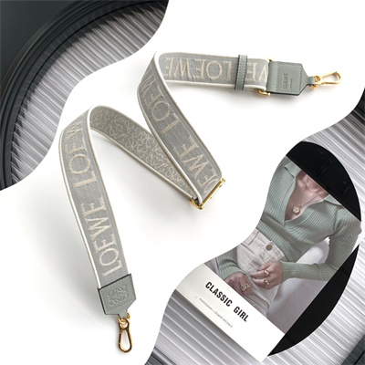 Loewe Anagram strap in jacquard and calfskin