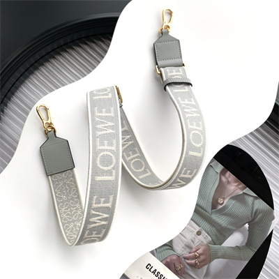 Loewe Anagram strap in jacquard and calfskin
