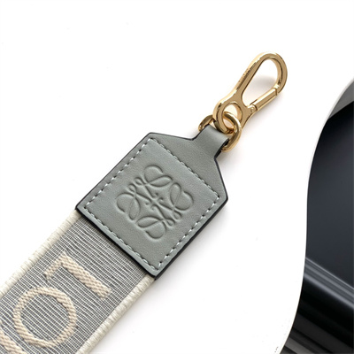 Loewe Anagram strap in jacquard and calfskin