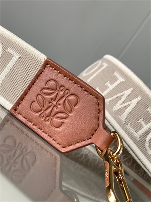 Loewe Anagram strap in jacquard and calfskin