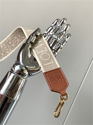 Loewe Anagram strap in jacquard and calfskin