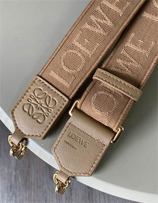 Loewe Anagram strap in jacquard and calfskin