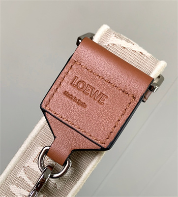 Loewe Anagram strap in jacquard and calfskin