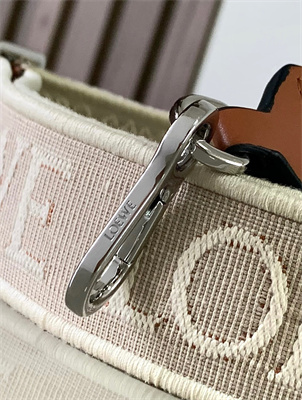 Loewe Anagram strap in jacquard and calfskin