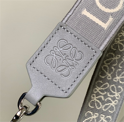 Loewe Anagram strap in jacquard and calfskin