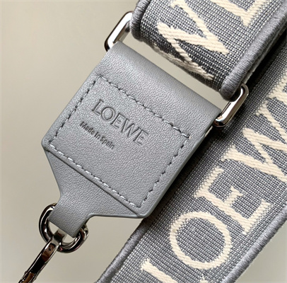 Loewe Anagram strap in jacquard and calfskin