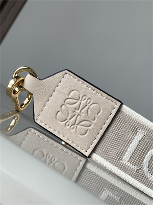 Loewe Anagram strap in jacquard and calfskin
