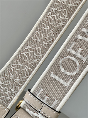 Loewe Anagram strap in jacquard and calfskin