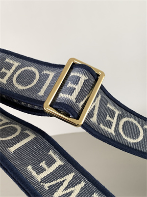 Loewe Anagram strap in jacquard and calfskin