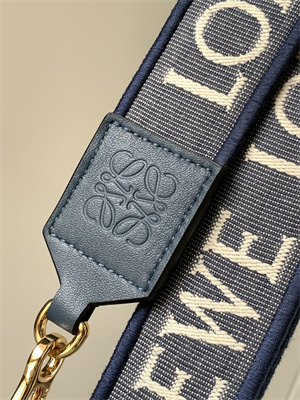 Loewe Anagram strap in jacquard and calfskin