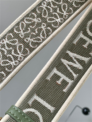 Loewe Anagram strap in jacquard and calfskin