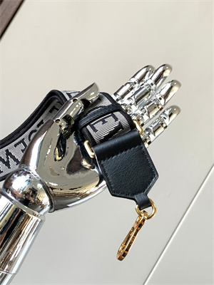 Loewe Anagram strap in jacquard and calfskin