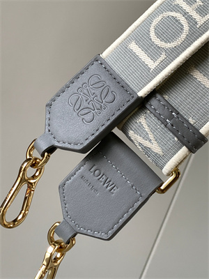 Loewe Anagram strap in jacquard and calfskin
