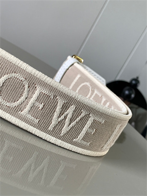 Loewe Anagram strap in jacquard and calfskin