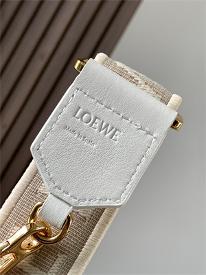 Loewe Anagram strap in jacquard and calfskin